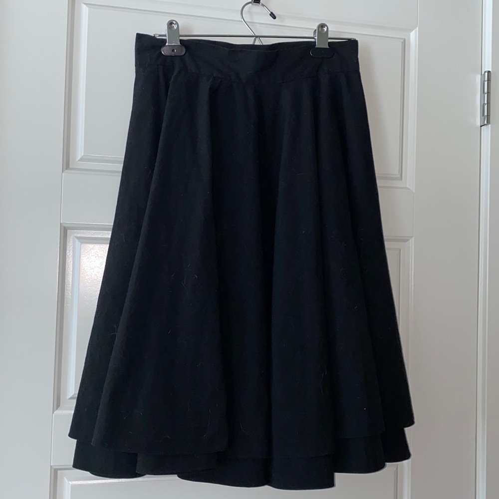Black circle skirt